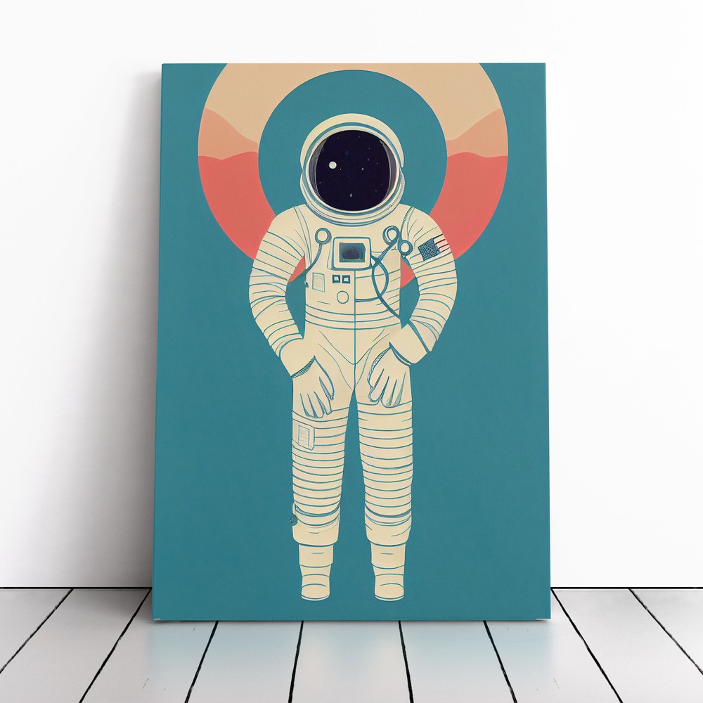 Astronaut Pop Art No.6 Canvas Wall Art Print Framed Picture Home Office Decor