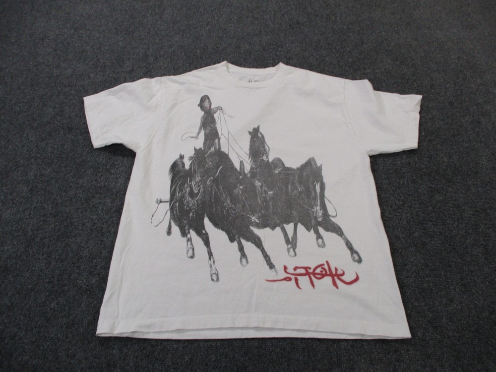 Travis Scott Shirt Men L Utopia Circus Maximus Rome Tour Concert Merch Tee Horse