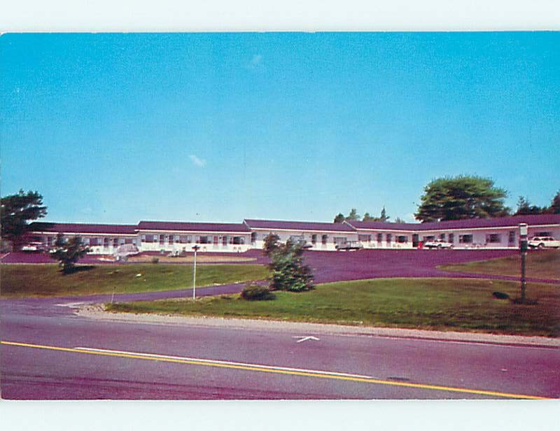 Unused Pre-1980 OLD CARS & ROCKY RIDGE MOTEL Sandy Point Maine ME s9470