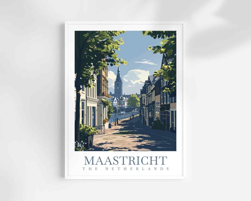 Maastricht Travel Print Wall Art The Netherlands Wall Hanging Home Decoration