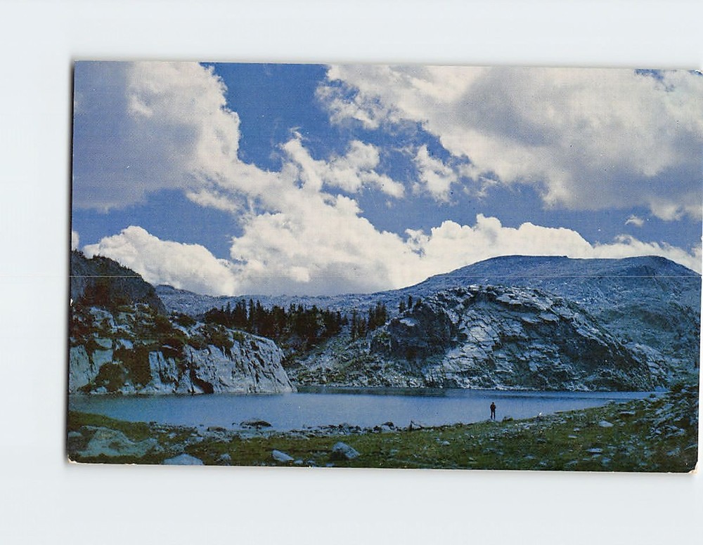 Postcard Seneca Lake Wind River Range Wyoming USA