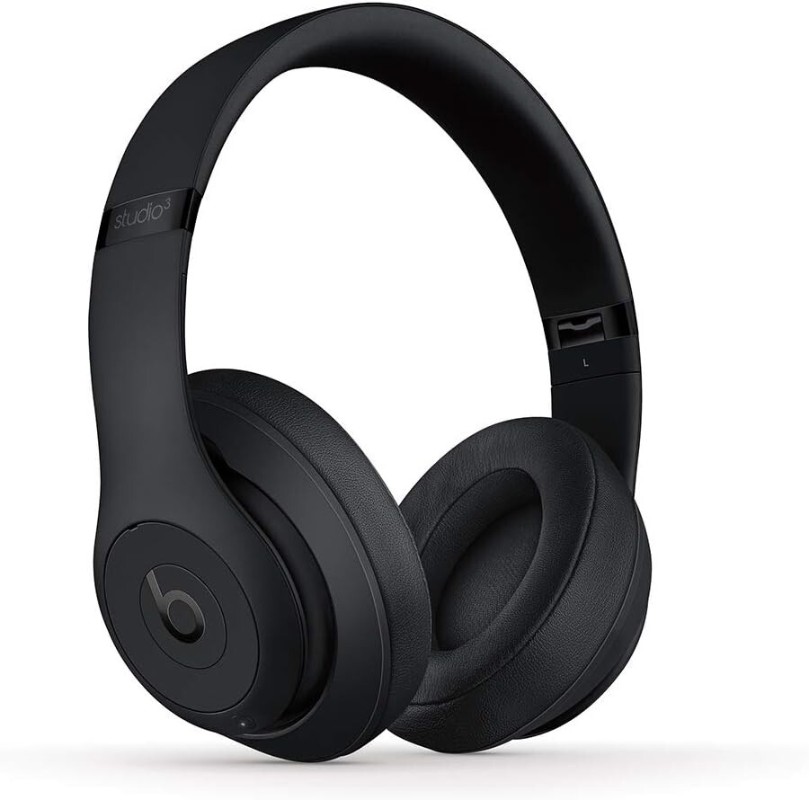 Beats Studio3 Wireless Over-Ear Headphones in Black - Noise Cancelling Bluetooth