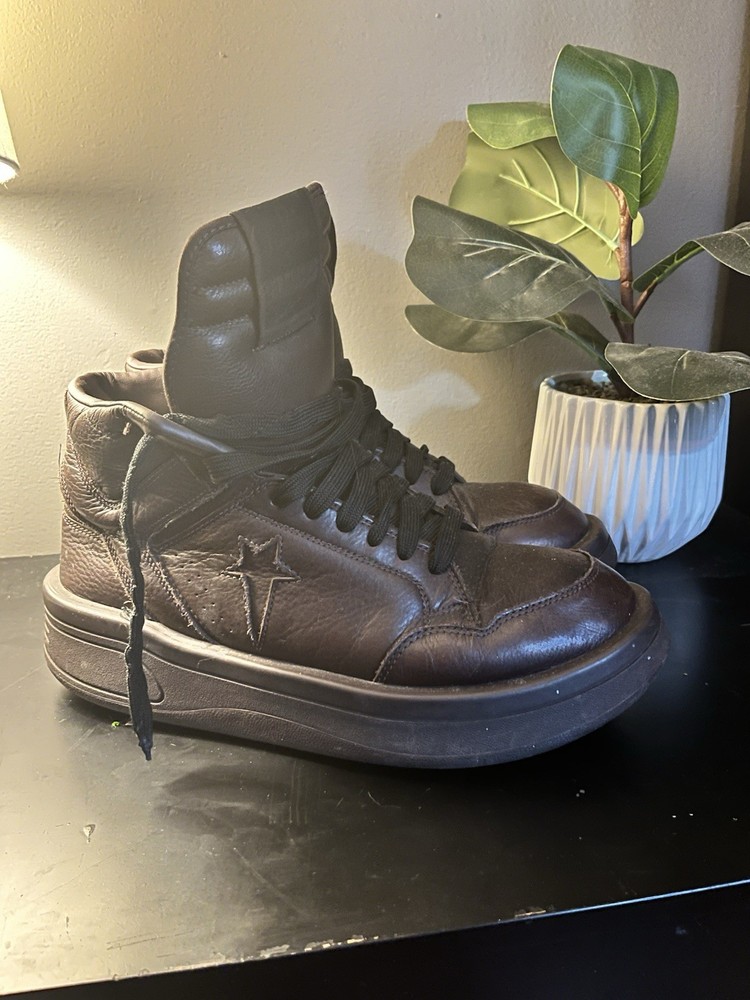 Converse Rick Owens DRKSHDW TURBOWPN Brown Men's size 13