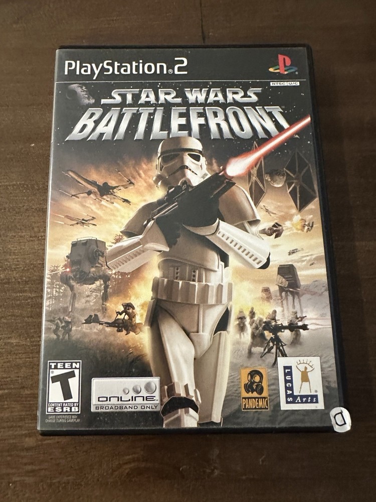 Star Wars: Battlefront Sony PlayStation 2 PS2 Black Label CIB Tested