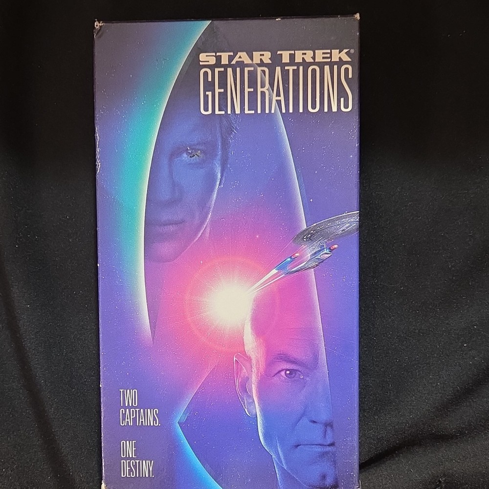Paramount Star Trek: Generations VHS Tape PG NTSC 1994 Stewart Shatner