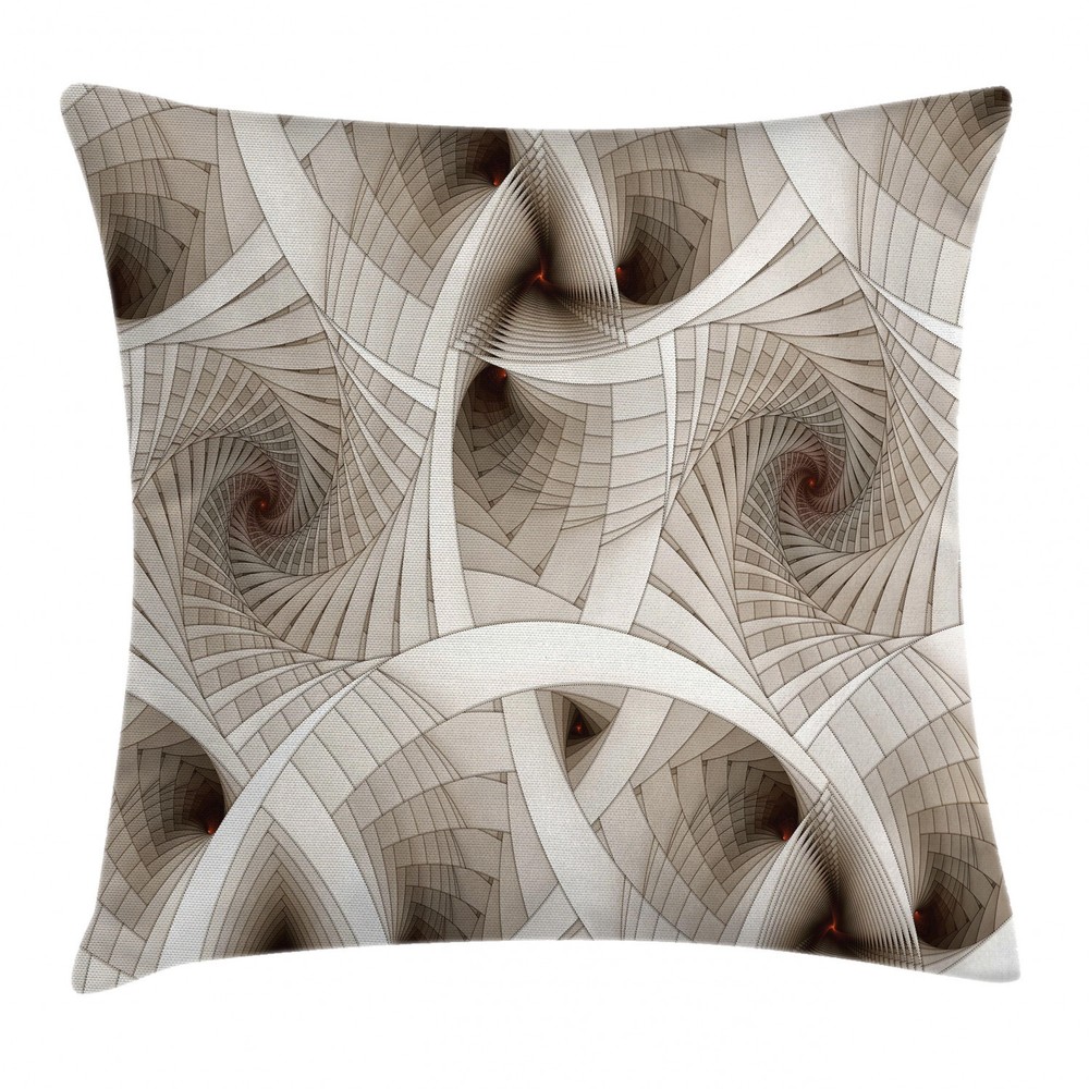 Fractal Abstract Digital Square Pillow Case 20-Inch Cushion Cover