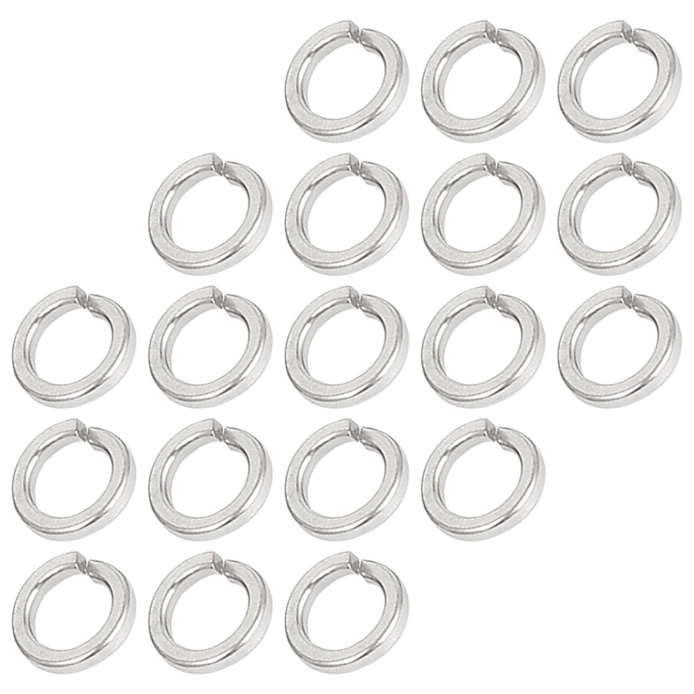100 x Split Lock Washer M6 304 Stainless Steel Spring Washer Elastic Gasket