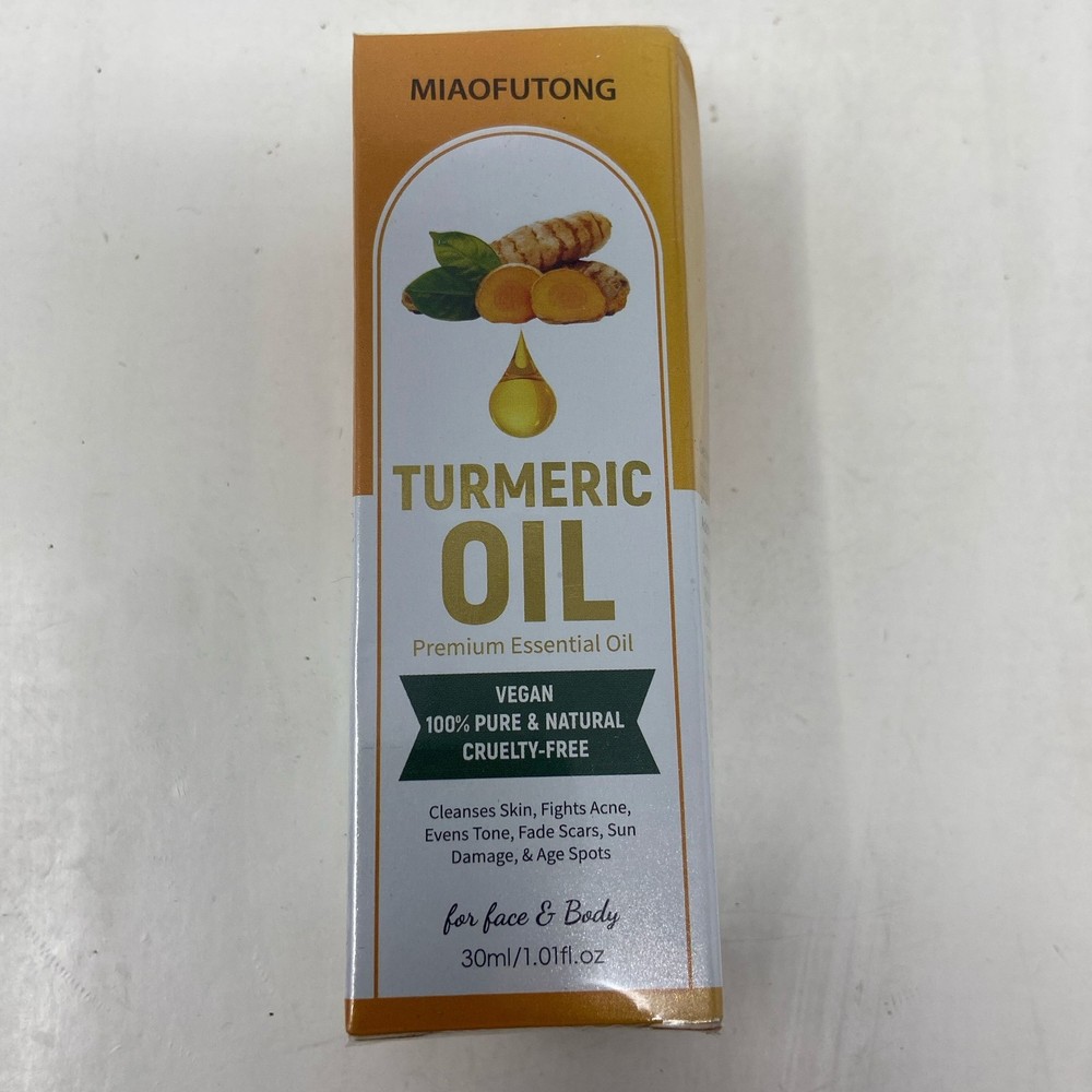 MIAOFUTONG Turmeric Essential Oil 30ml (1.01oz) Golden Face & Body