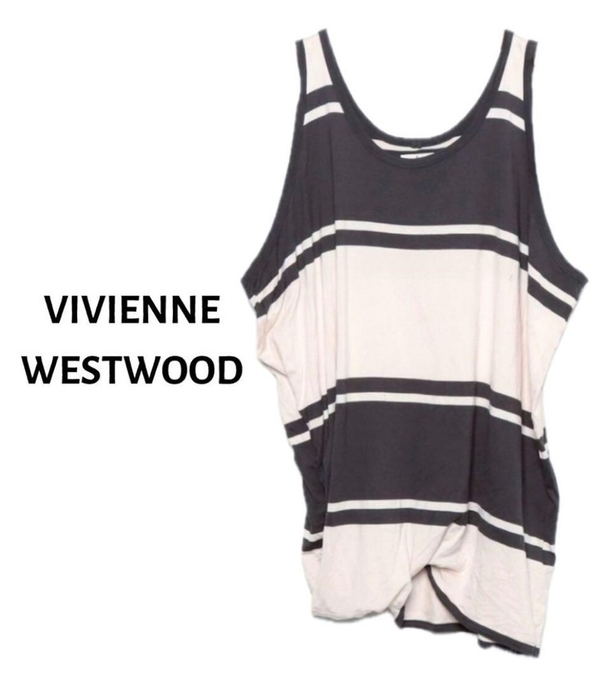 Vivienne Westwood Striped Sleeveless Tops Fashion from Japan
