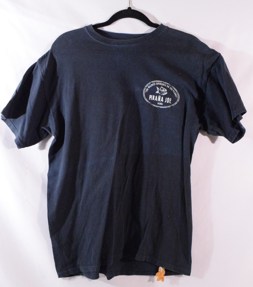 Pirana Joe Men’s Cotton Crew Neck Graphic Tee Shirt- Size M