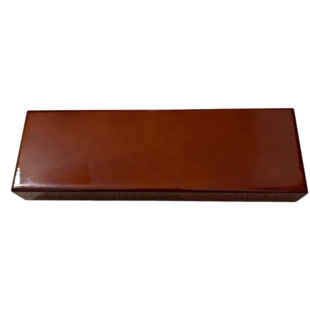Elegant 11.5x3.5 Wooden Travel Jewelry Organizer Box
