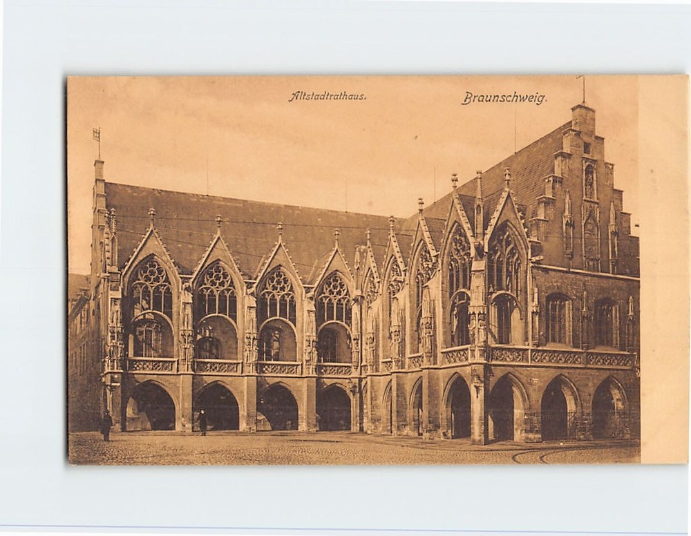 Postcard Altstadtrathaus Braunschweig Germany