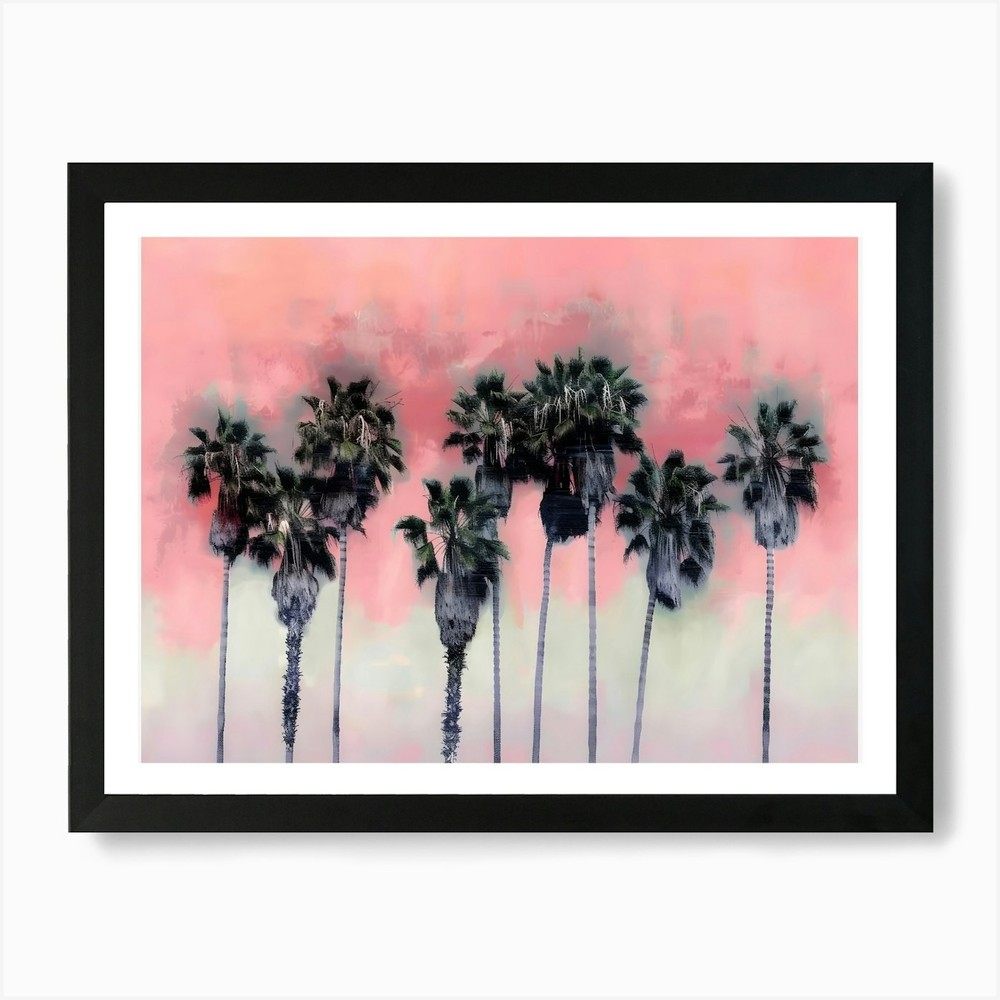 Palm Trees 7 Framed Wall Art Canvas Print Tropical Beach Decor