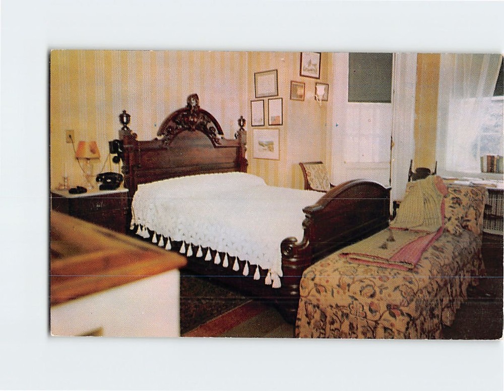 Postcard Bedroom Home of Franklin D. Roosevelt Hyde Park New York USA