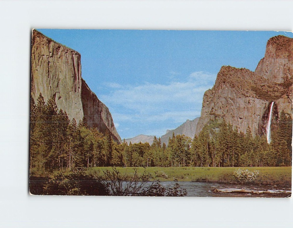 Postcard Gates Of The Valley Yosemite National Park California USA