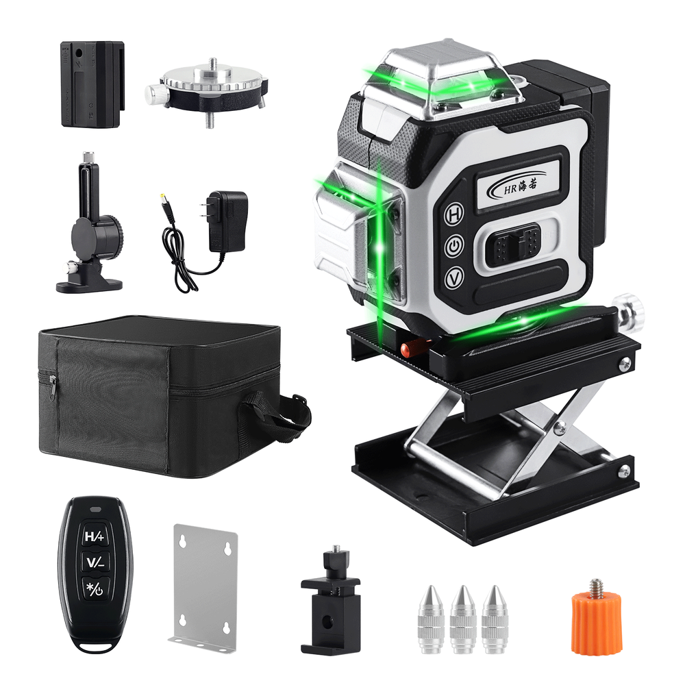 4x360° 4D Cross Laser Level Self Leveling Lifting Platform Base Magnetic Bracket