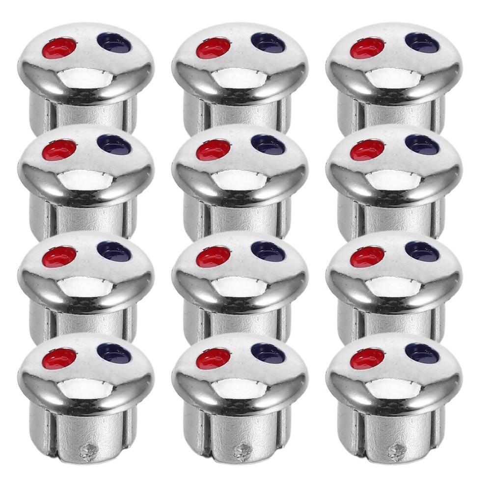 24 Pcs Faucet Handle Temperature Buttons Hot Cold Water Markers Replacement Set