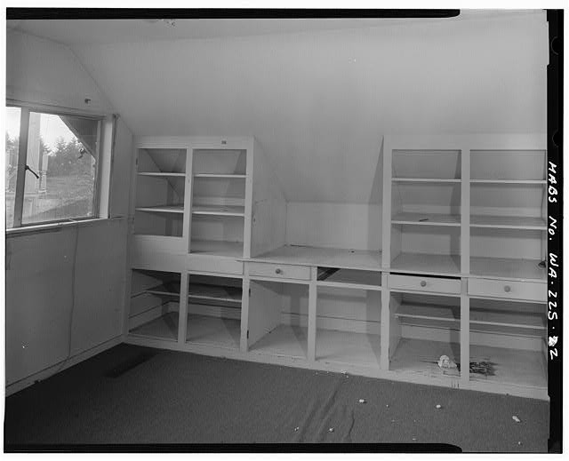 Photo:Alderwood Manor WA 1900s Main Store Interior Shelving Cabinets