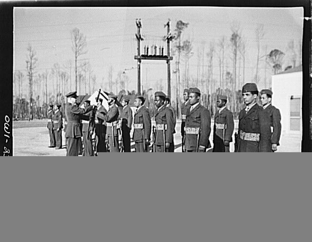 Photo:Camp Lejeune New River North Carolina 1940s Marine Drill Officer Men