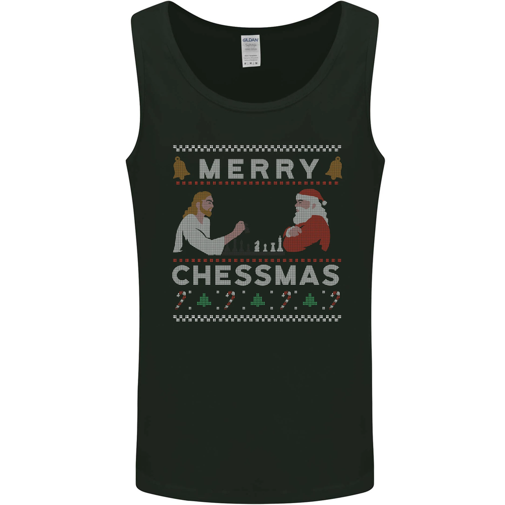Merry Chessmass Funny Chess Player Mens Vest Tank Top