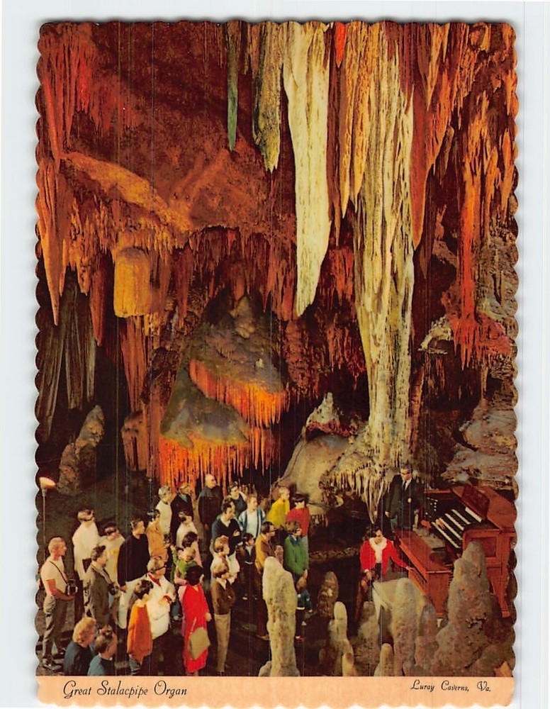 Postcard The Great Stalacpipe Organ Caverns of Luray Virginia USA