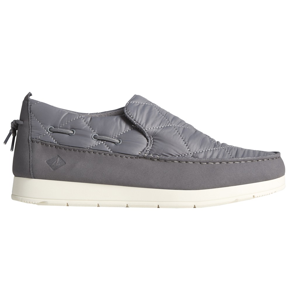 Sperry Sperry MocSider Quilted Nylon  Mens Grey Casual Shoes STS23874