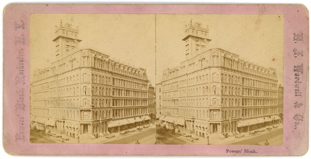 NEW YORK SV - Rochester - Powers Block - EJ Wardwell & Co 1870s
