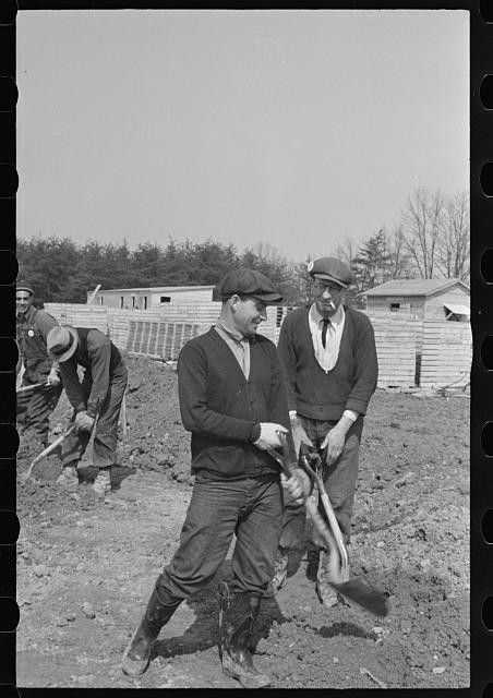 Photo:Berwyn Maryland 1936 sewage disposal plant workers