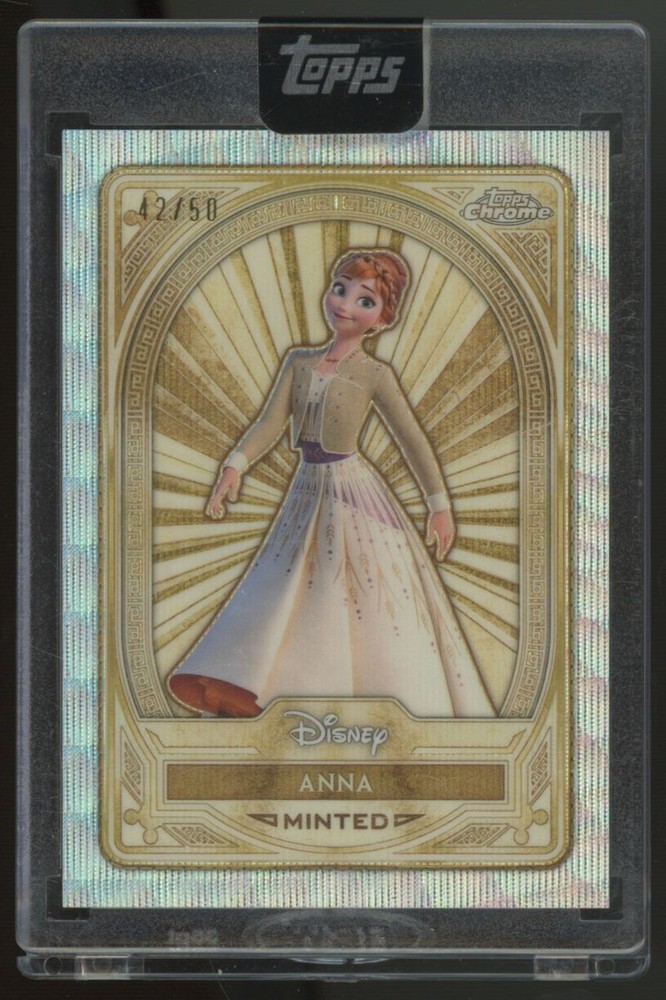 2025 Topps Disney Mint Anna Silver Wave Refractor /50 #86