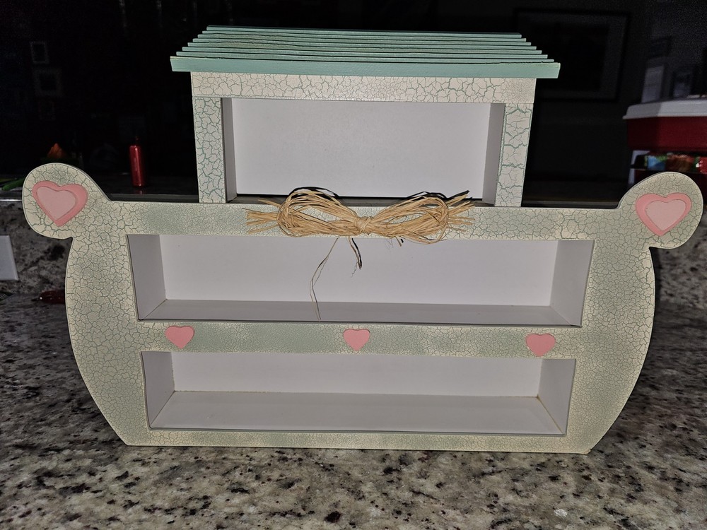 VTG 96 Precious Moments Collection ENESCO Noah's Ark Display Hanging Shelf  READ