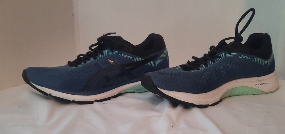 Asics Womens GT 1000 7 1012A030 Blue Running Shoes Sneakers Size 11
