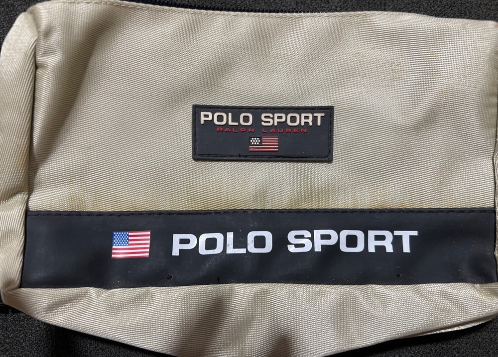 Vintage 90's Polo Sport Ralph Lauren Toiletry Bag VTG Retro 9”x5”