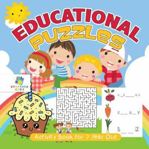 Educational Puzzles Activity Book for 7 Year Old, Paperback by Educando Kids,...
