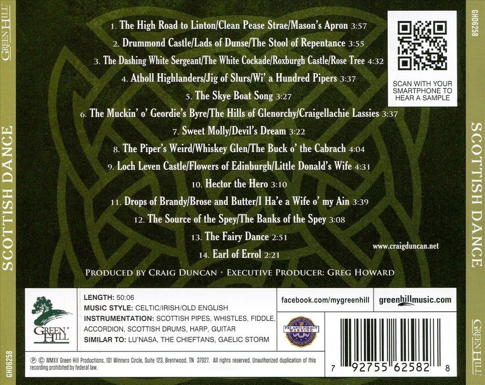 Craig Duncan Scottish Dance: Instrumental Renditions New Cd