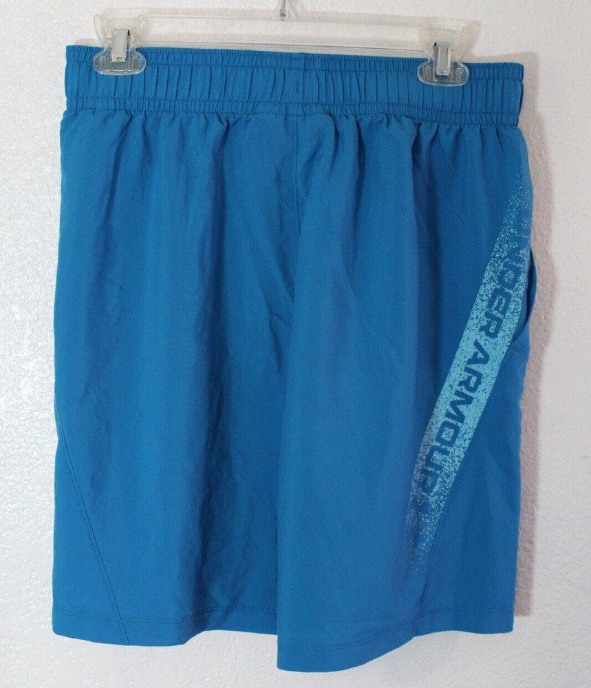 Under Armour Men's Medium Peacock Blue Lightweight Swim Athletic Running Shorts
