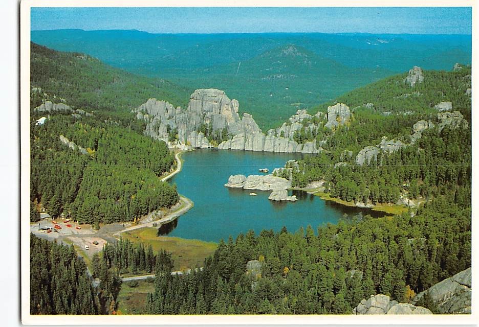 Postcard Sylvan Lake Custer State Park Black Hills South Dakota USA