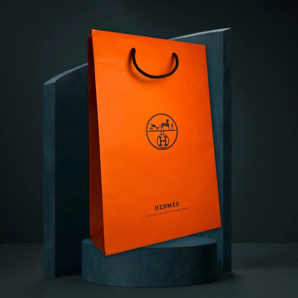 Authentic Hermes Medium Paper Shopping Bag