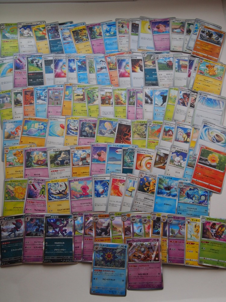 100 Japanese Pokemon Scarlet & Violet 151 Cards Lot with 15 Holos FAST US Shipping
