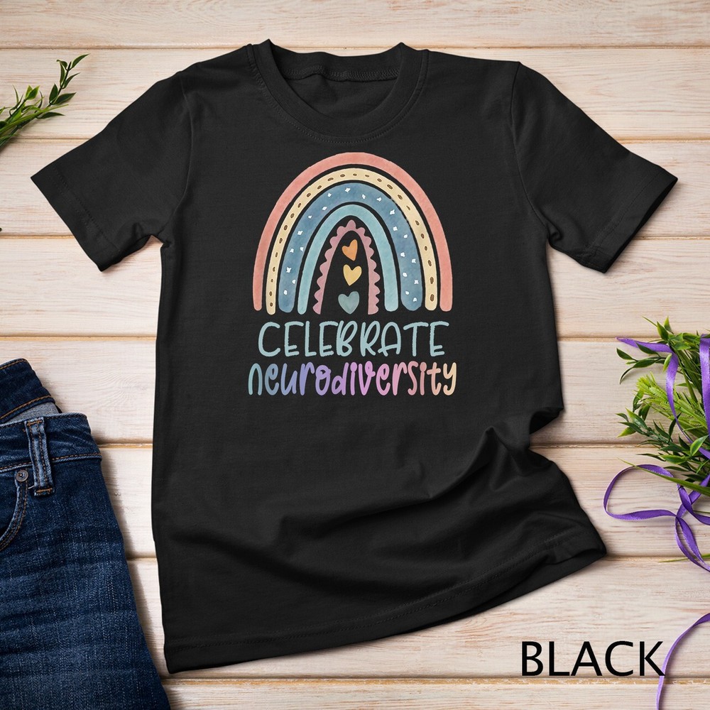 CELEBRATE NEURODIVERSITY Mental Health Autism Awareness T-Shirt Unisex T-shirt