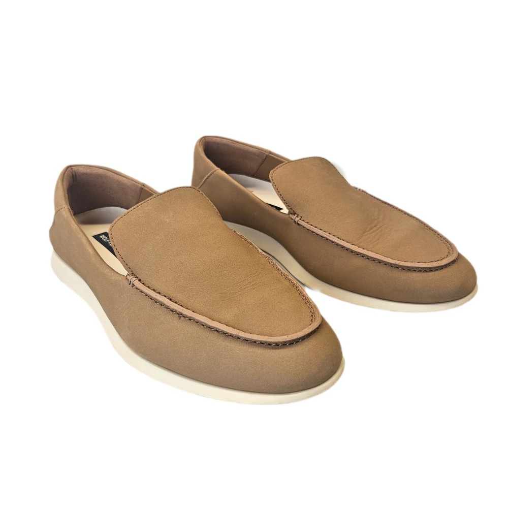 Wolf And Shepherd Loafers Tan Leather Coast Venetian Summer Walk M 7 W 9 Desert