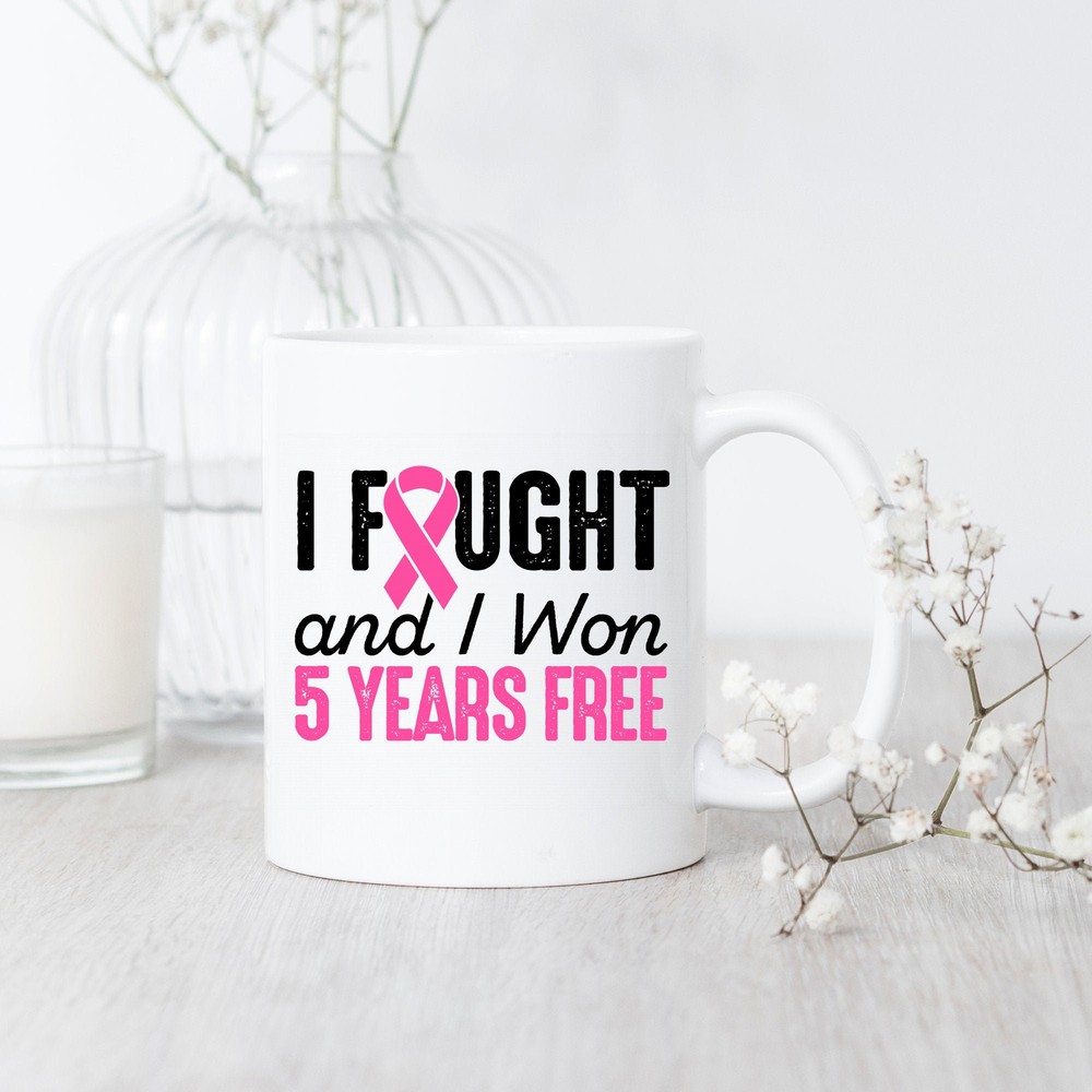 5-Year Breast Cancerversary Free Mug for Survivors