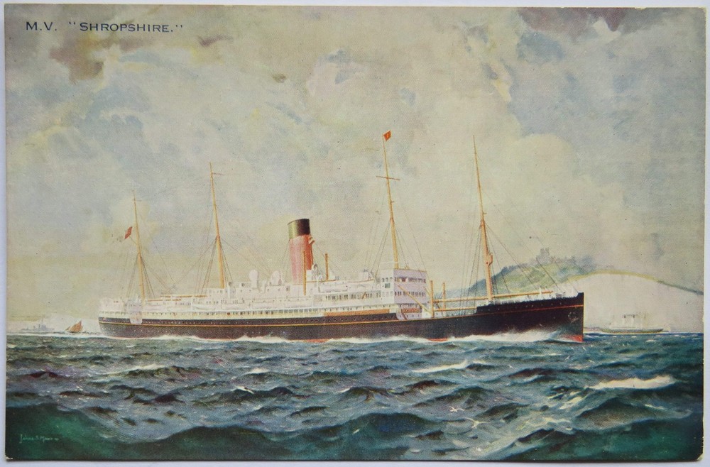 Vintage Shipping Postcard of 