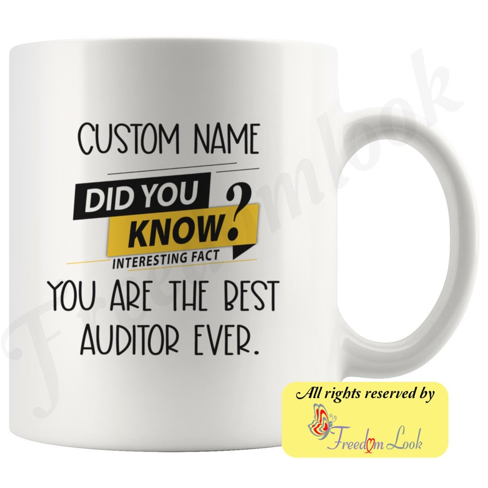Auditor Coffee Mug Auditor Personalized Gifts Best Auditor Birthday Gift Auditor