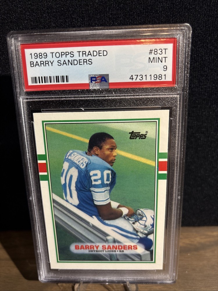 1989 Topps Traded - Barry Sanders #83T (RC)