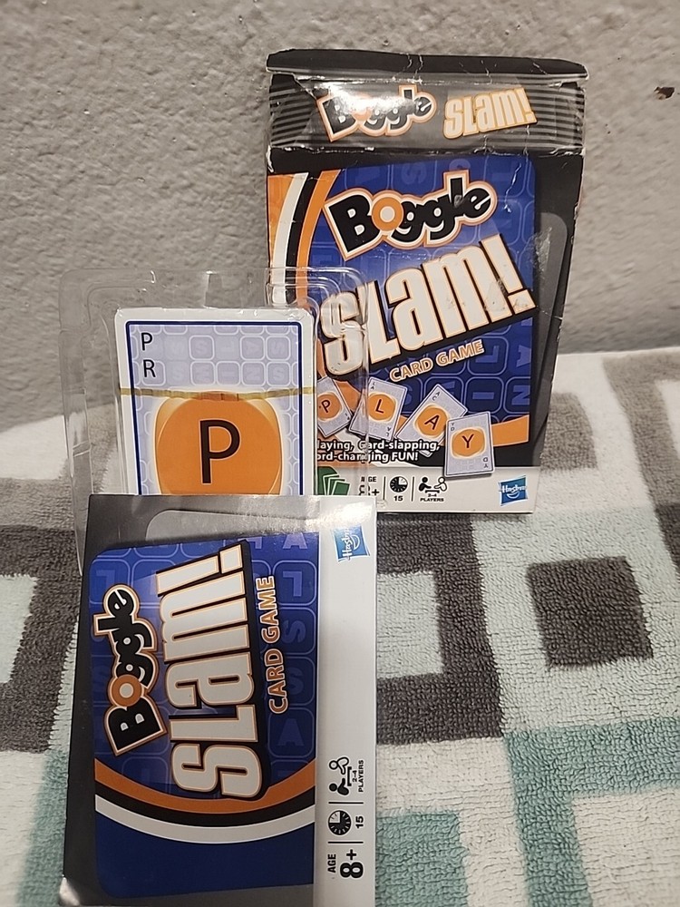 Hasbro Boggle Slam Card Game - Fast-Paced Word-Building Fun for Family Game Night - New Edition with Enhanced Features - Perfect for Kids and Adults!