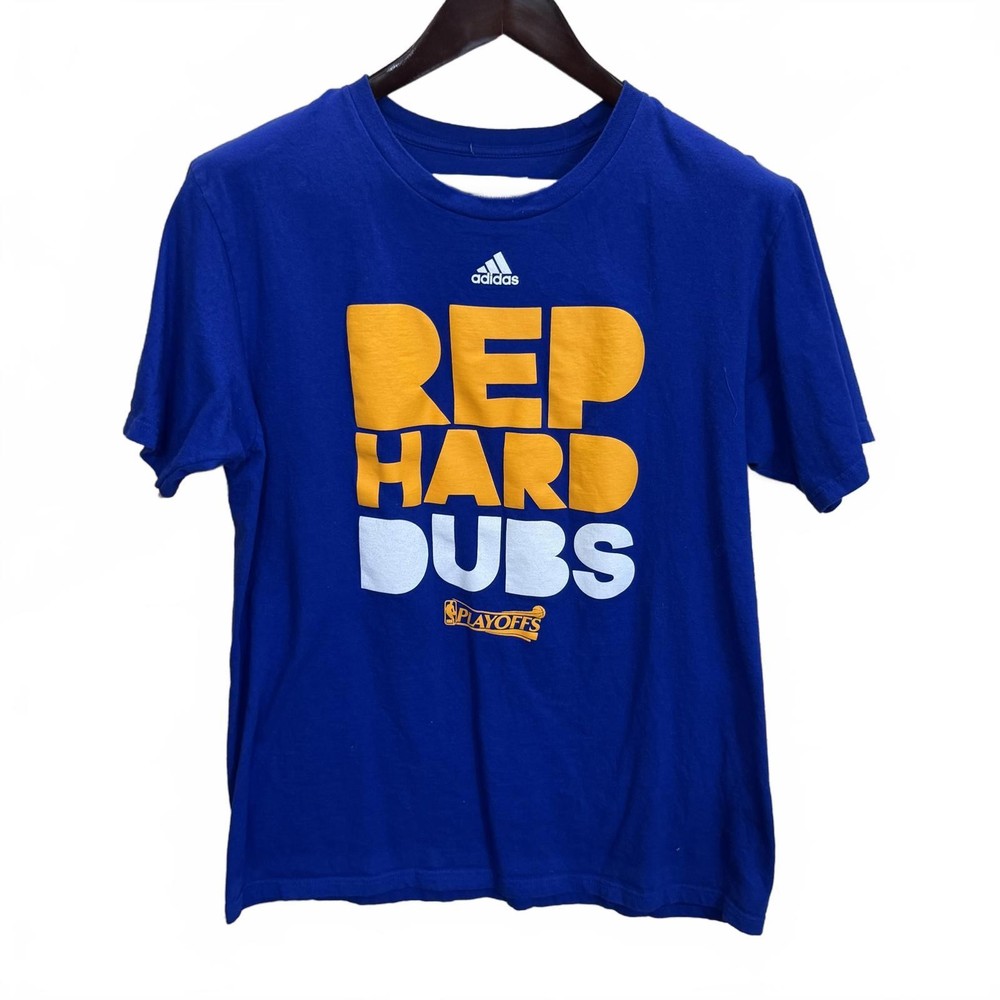 Golden State Warriors Shirt Mens Large Adidas Short Sleeve Basketball NBA