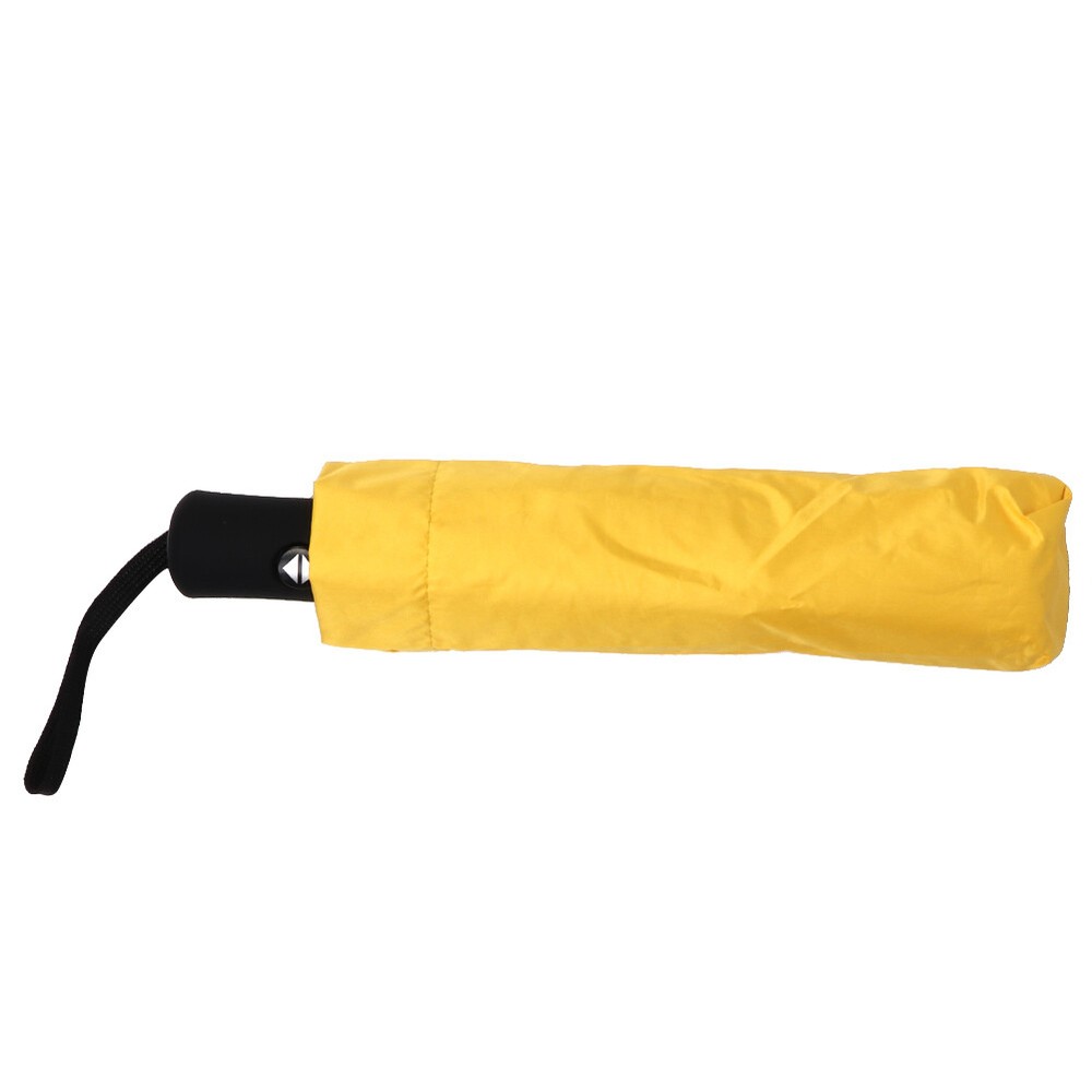 3 Folding Automatic Anti-UV Parasols for Outdoor Travel Rain Sun Protection Yellow Tra AC-image