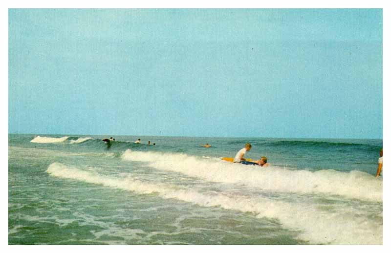 Postcard WATER SCENE Rehoboth Beach Delaware DE AU4878