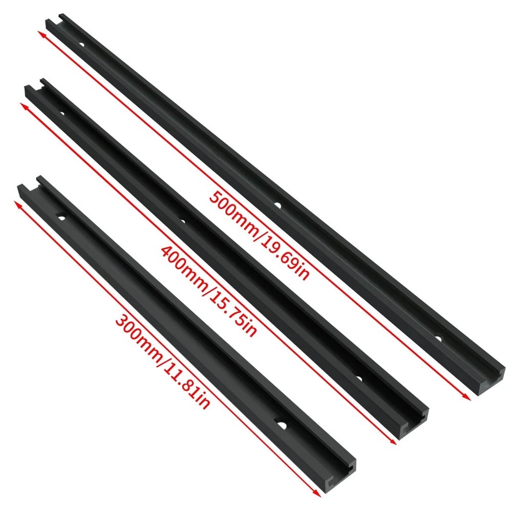 T19 Track Aluminum T-Slot 19x9.5mm Miter Jig Slide Fixture Slot Woodworking Tool