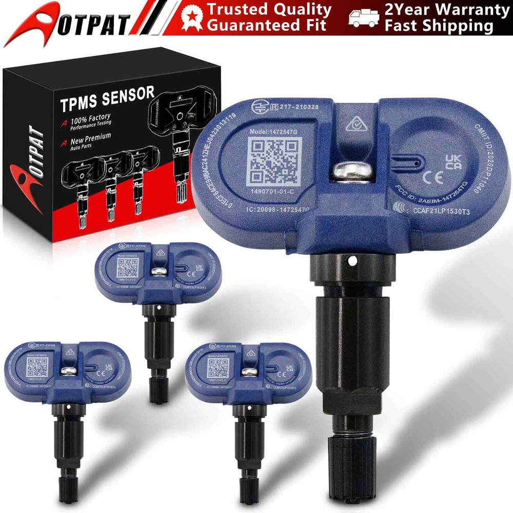 4PCS Bluetooth TPMS Sensors for Tesla Model 3 S X Y Tires